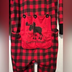 Moose Christmas Adult Onesie Size Large